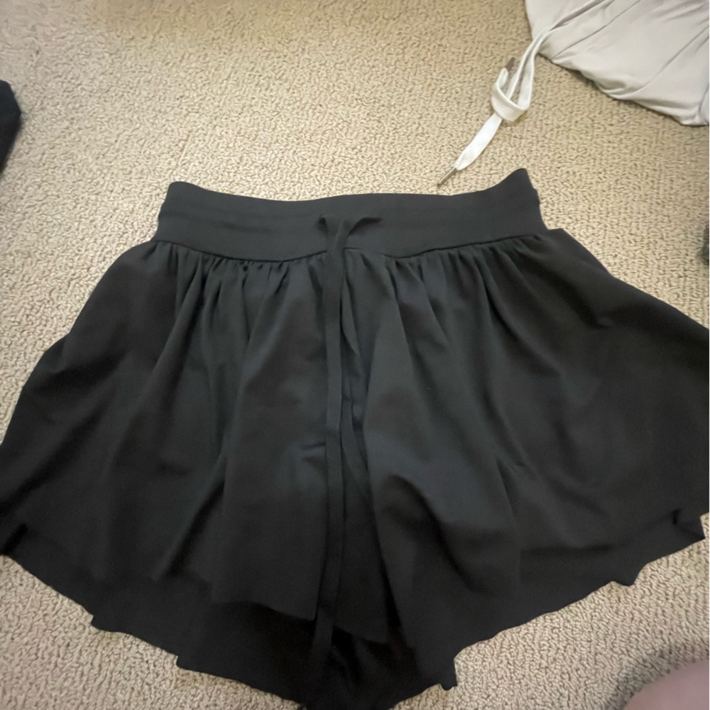 black butterfly shorts size extra small